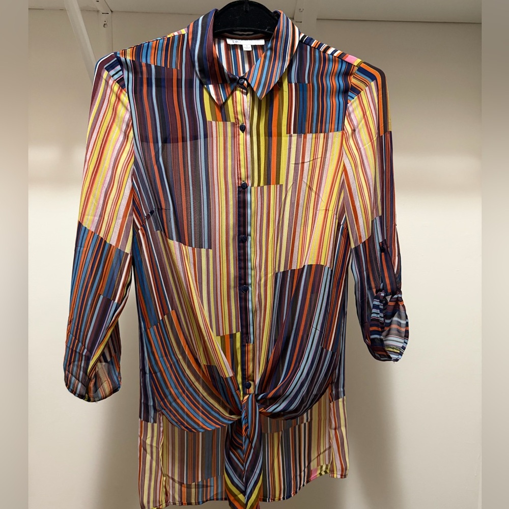 DR2 Colorful Striped Button Down Shirt